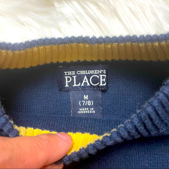 The Children’s Place Little Kids Blue Pullover Sweater Size M (7-8) EUC - Picture 2 of 4